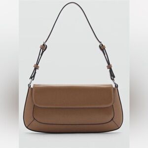 Mango Classic Tan Shoulder Bag